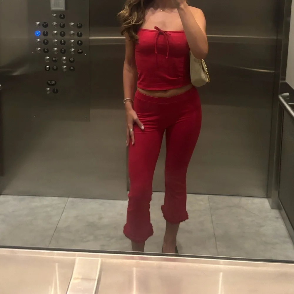 RAT BOl Ruffle Capri Pants and Top Matching Set